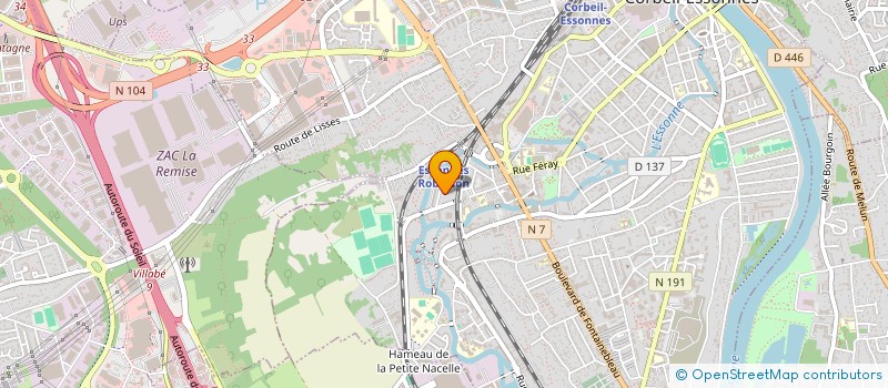 localisation de l'entreprise SOURIRE A LA VIE  CORBEIL-ESSONNES