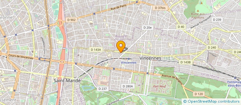 localisation de l'entreprise SOURIRE D'ASIE à VINCENNES