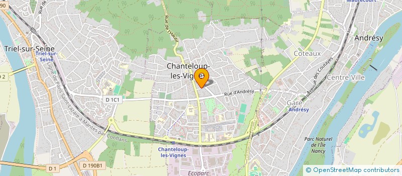localisation de l'entreprise SOURIRE DES ILES à CHANTELOUP-LES-VIGNES