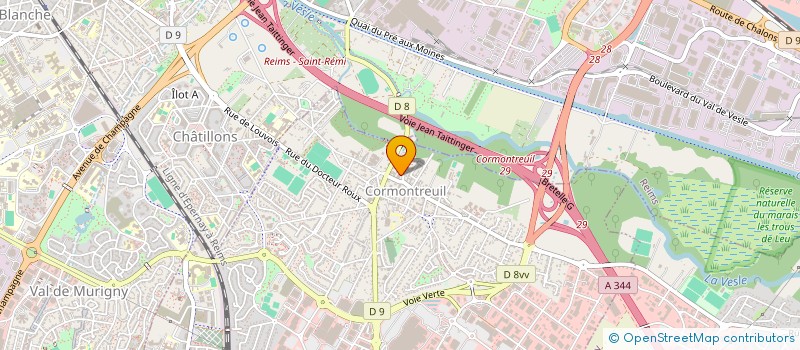 localisation de l'entreprise SOURIRE DES SACRES  CORMONTREUIL