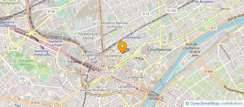 localisation de l'entreprise SOURIRE DU COEUR à COURBEVOIE