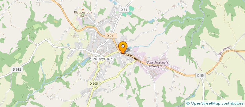 localisation de l'entreprise SOURIRE DU SEGALA  RIEUPEYROUX