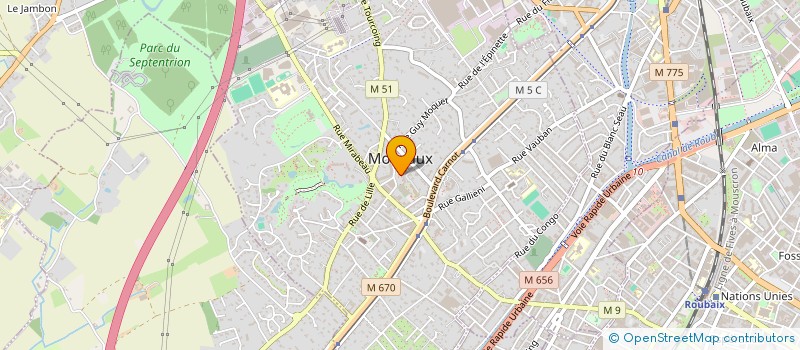 localisation de l'entreprise SOURIRE ET BONNE HUMEUR à MOUVAUX