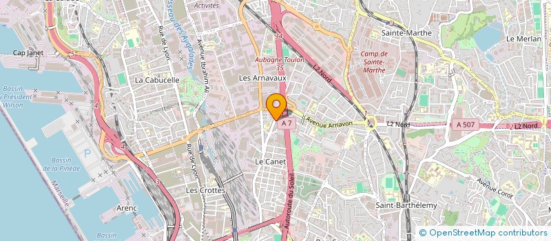 localisation de l'entreprise SOURIRE ET SOLEIL à MARSEILLE