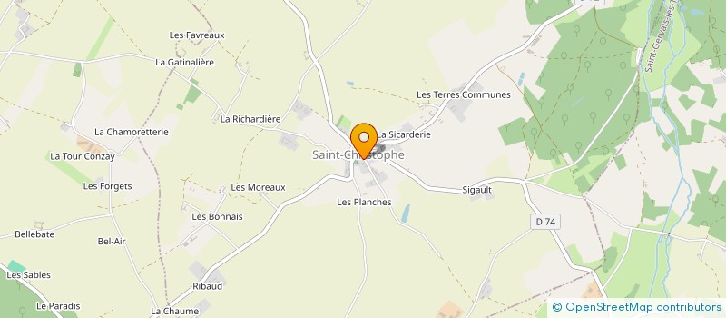 localisation de l'entreprise SOURIRE GAI RIRE SANTE, EM, EM (EN MUSIQUE, EN MOUVEMENT) à SAINT-CHRISTOPHE