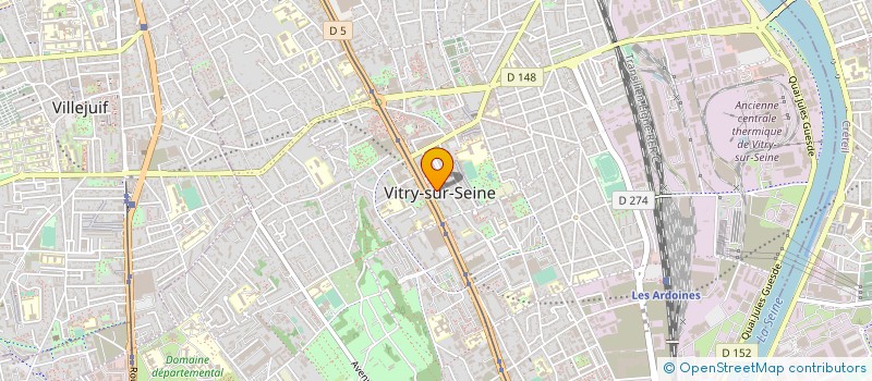 localisation de l'entreprise SOURIRES D'ESPOIR DU THEATRE à VITRY-SUR-SEINE