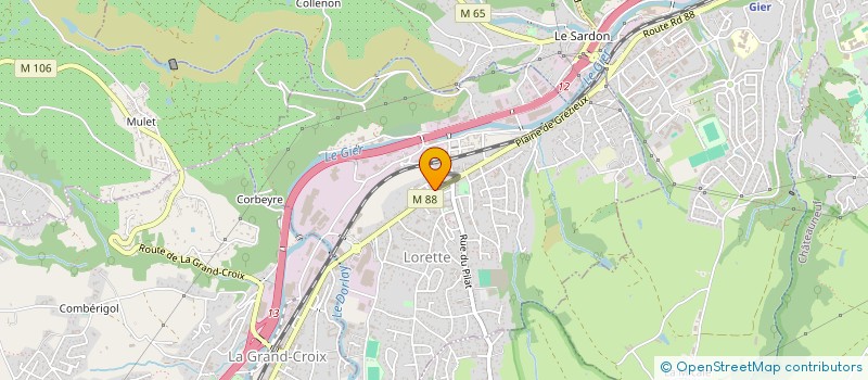 localisation de l'entreprise SOURIS  LORETTE