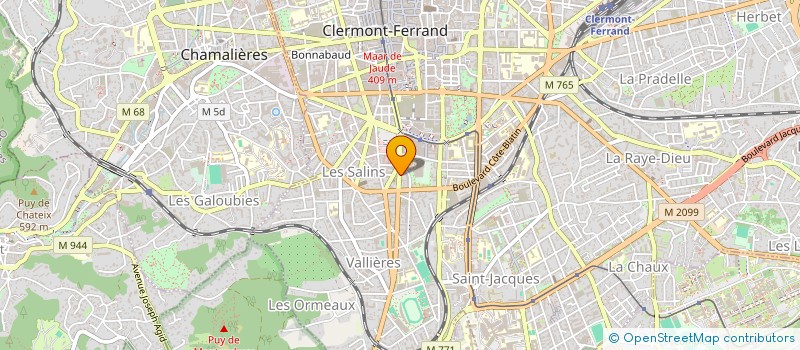 localisation de l'entreprise SOURIS VERTE à CLERMONT-FERRAND