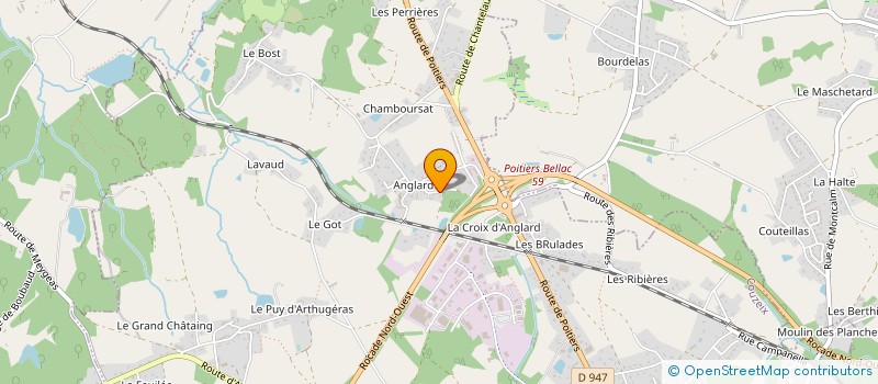 localisation de l'entreprise SOURY FRERES à COUZEIX