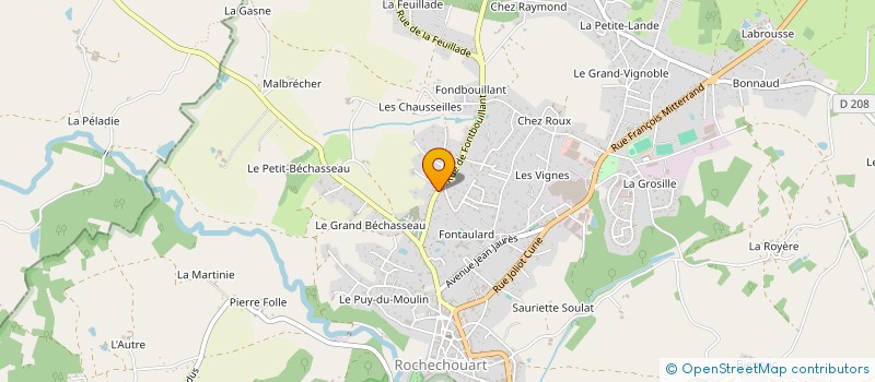 localisation de l'entreprise SOURY JEAN MICHEL SARL à ROCHECHOUART