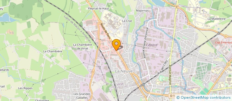 localisation de l'entreprise SOURYGA à VIRIAT
