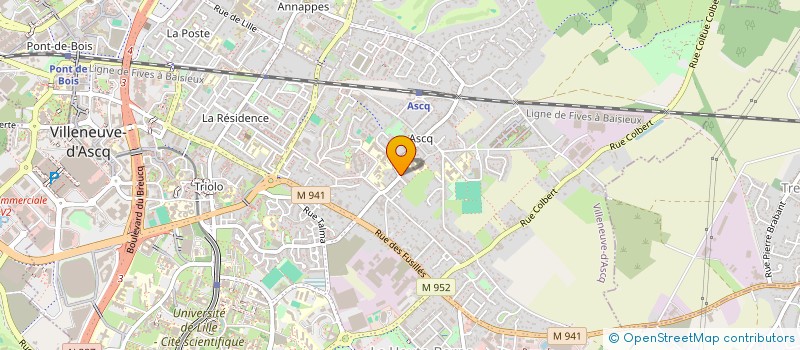localisation de l'entreprise SOUS ECRAN 59 (DES SONS A VOIR ET DES IMAGES A ENTENDRE) à VILLENEUVE D ASCQ