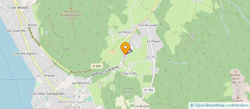 localisation de l'entreprise SOUS LA CROIX  BLUFFY