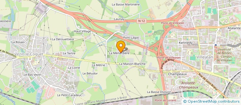 localisation de l'entreprise SOUS LA FEUILLEE  VEZIN-LE-COQUET