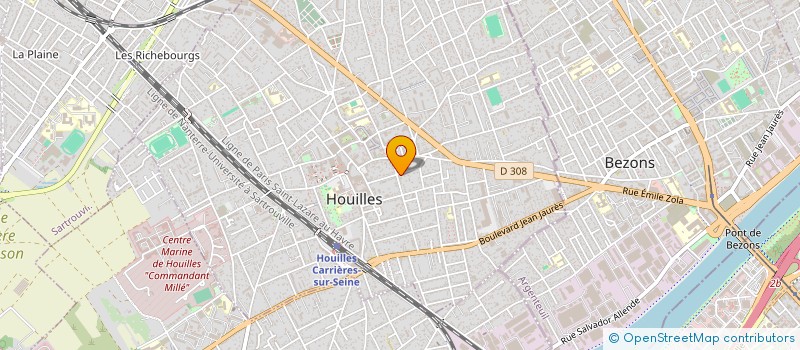 localisation de l'entreprise SOUS LA LUNE PRODUCTIONS  HOUILLES