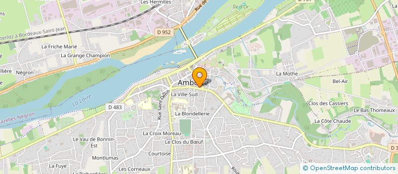 localisation de l'entreprise SOUS LA PLUIE PRODUCTION  AMBOISE