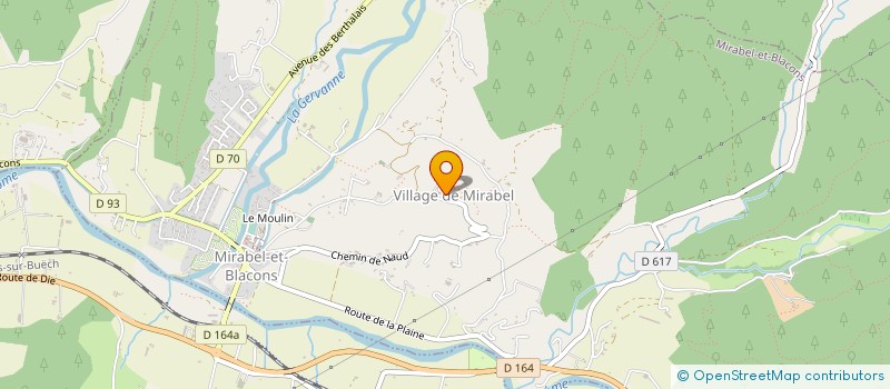 localisation de l'entreprise SOUS LA VOUTE  MIRABEL-ET-BLACONS