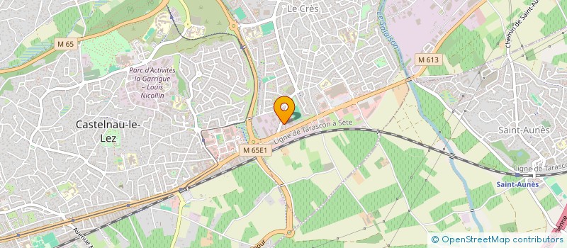 localisation de l'entreprise SOUS LE MURIER  LE CRES