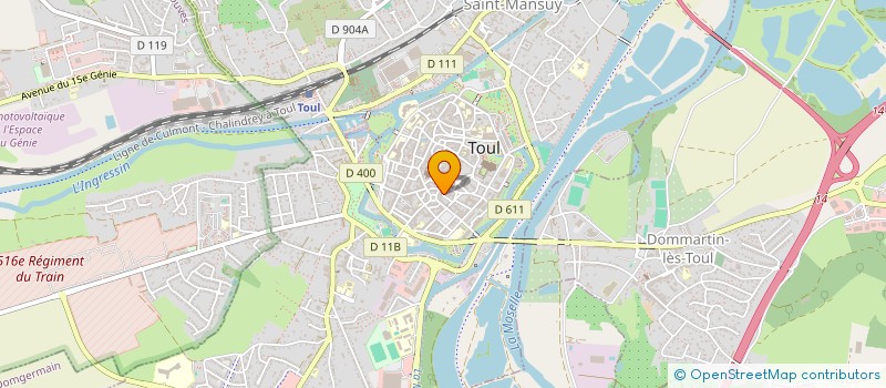 localisation de l'entreprise SOUS LE REGARD DES GRENOUILLES  TOUL