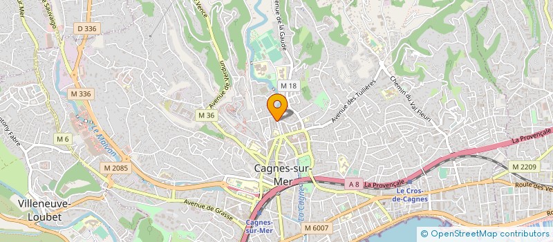 localisation de l'entreprise SOUS LE SOLEIL à CAGNES-SUR-MER