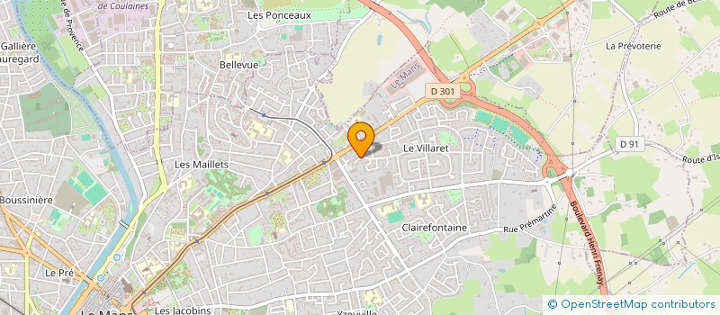 localisation de l'entreprise SOUS LE SOLEIL à LE MANS