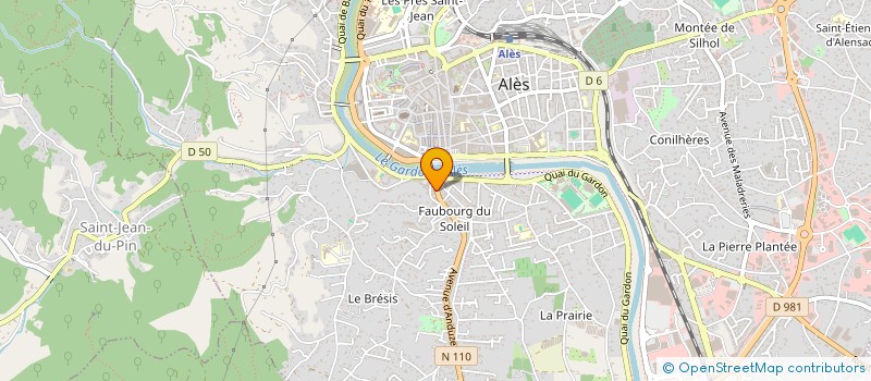 localisation de l'entreprise SOUS LE SOLEIL à ALES