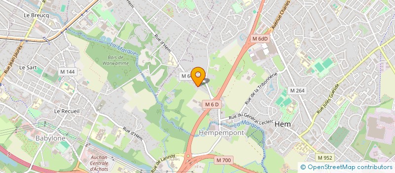 localisation de l'entreprise SOUS LE SOLEIL  HEM