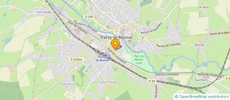 localisation de l'entreprise SOUS LE SOLEIL EXACTEMENT  PARAY-LE-MONIAL