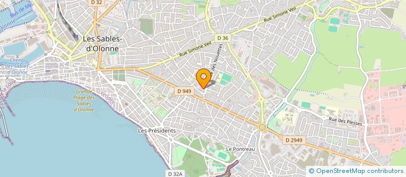 localisation de l'entreprise SOUS LE VENT à LES SABLES D'OLONNE