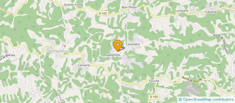 localisation de l'entreprise SOUS LES AILES DE LA COLOMBE  SAINTE-ANNE