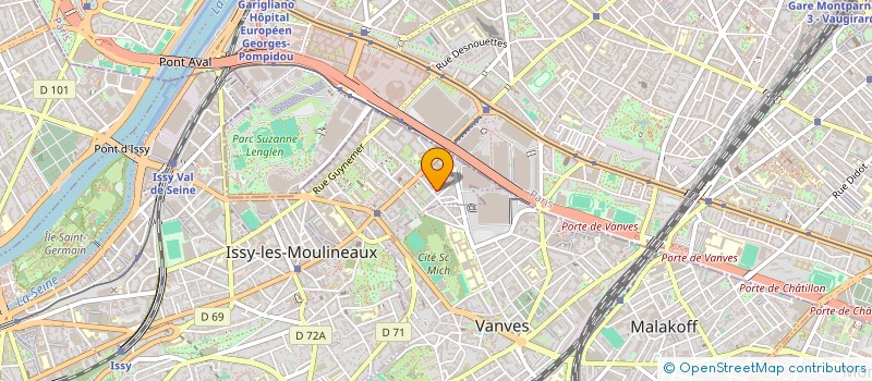 localisation de l'entreprise SOUS LES ARBRES à ISSY-LES-MOULINEAUX
