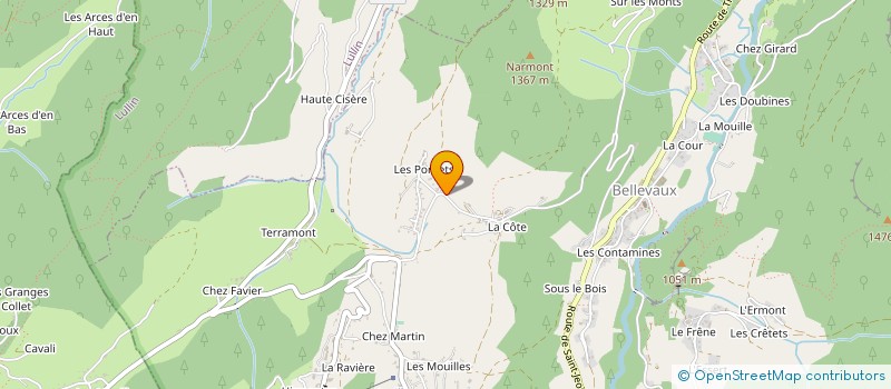 localisation de l'entreprise SOUS LES COVAGNES à BELLEVAUX
