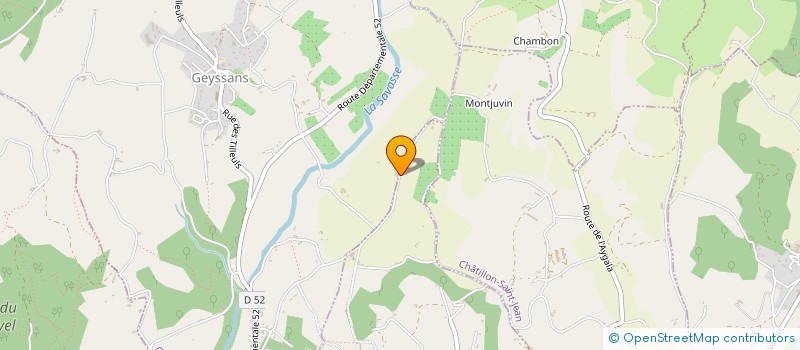 localisation de l'entreprise SOUS LES ETOILES  GEYSSANS