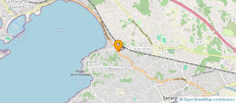 localisation de l'entreprise SOUS LES PAINS DE SANARY SUR MER à SANARY-SUR-MER