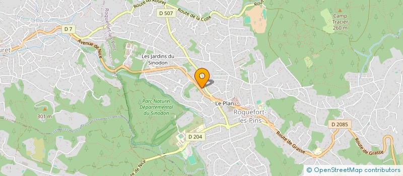 localisation de l'entreprise SOUS LES PINS à ROQUEFORT-LES-PINS