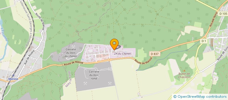 localisation de l'entreprise SOUS LES TROIS SAULES à MILLY-LA-FORET