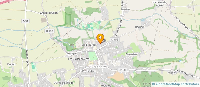 localisation de l'entreprise SOUS LES VIGNES  CHAPONNAY