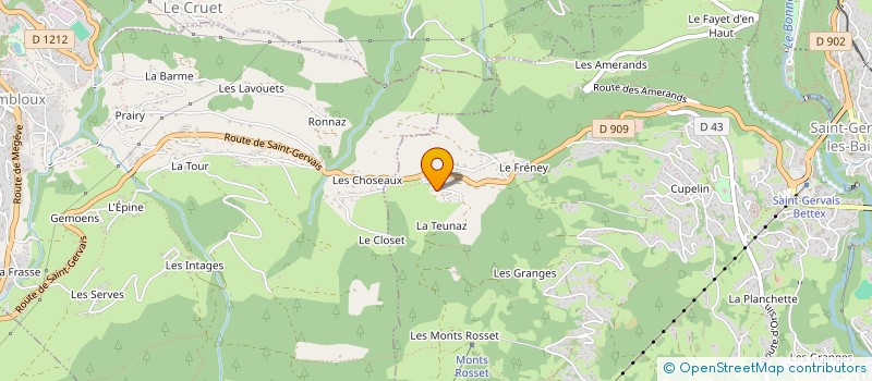 localisation de l'entreprise SOUS NOS PAS, LA TERRE FLEURIT à SAINT-GERVAIS-LES-BAINS