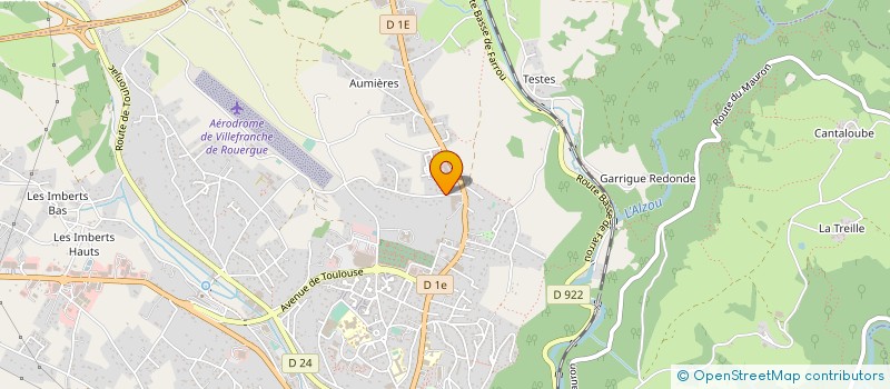 localisation de l'entreprise SOUS-PERF  VILLEFRANCHE-DE-ROUERGUE