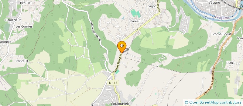 localisation de l'entreprise SOUS TRAITANCE SERVICE 24  COULOUNIEIX-CHAMIERS