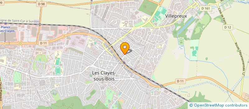 localisation de l'entreprise SOUSA ALVES  LES CLAYES-SOUS-BOIS