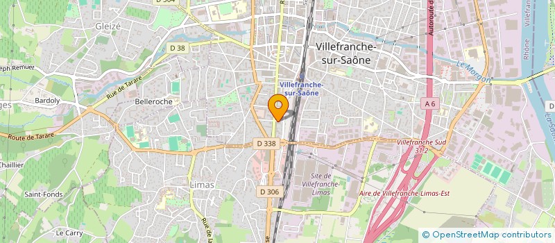 localisation de l'entreprise SOUSABAT à VILLEFRANCHE-SUR-SAONE