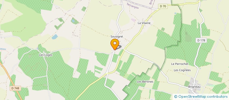 localisation de l'entreprise SOUSIGNE  TERRANJOU