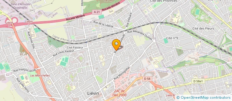 localisation de l'entreprise SOUSS COIFF SARL  LIEVIN