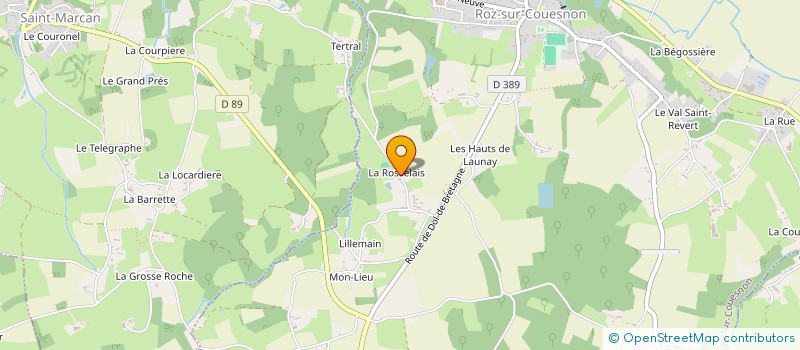 localisation de l'entreprise SOUTENONS L'INDIFFERENCE AVEC LIAM  ROZ-SUR-COUESNON