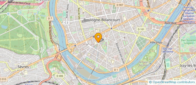 localisation de l'entreprise SOUTH CLAP  BOULOGNE-BILLANCOURT