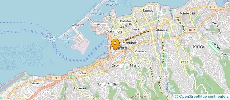 localisation de l'entreprise SOUTH PACIFIC MANAGEMENT à PAPEETE