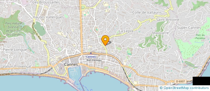 localisation de l'entreprise SOUTH RIVIERA PLOMBERIE à CANNES
