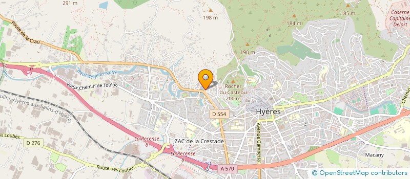 localisation de l'entreprise SOUTHCC835 (SCC83) à HYERES