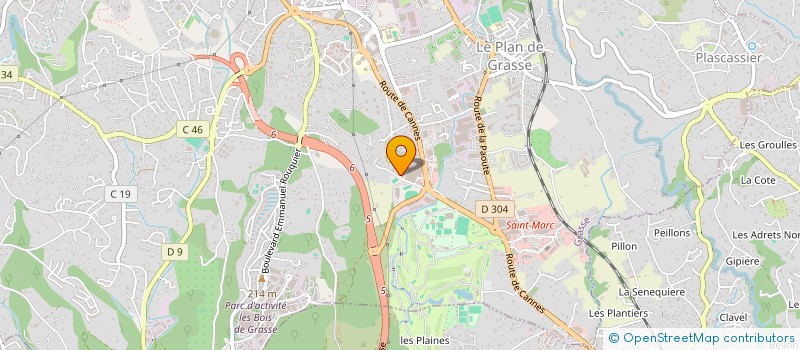 localisation de l'entreprise SOUTHDREAM  GRASSE